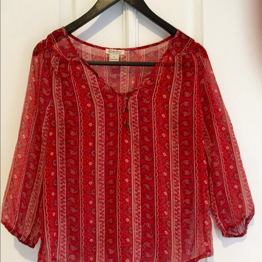 Lucky Brand Sheer Overlay - Picture 3 of 4
